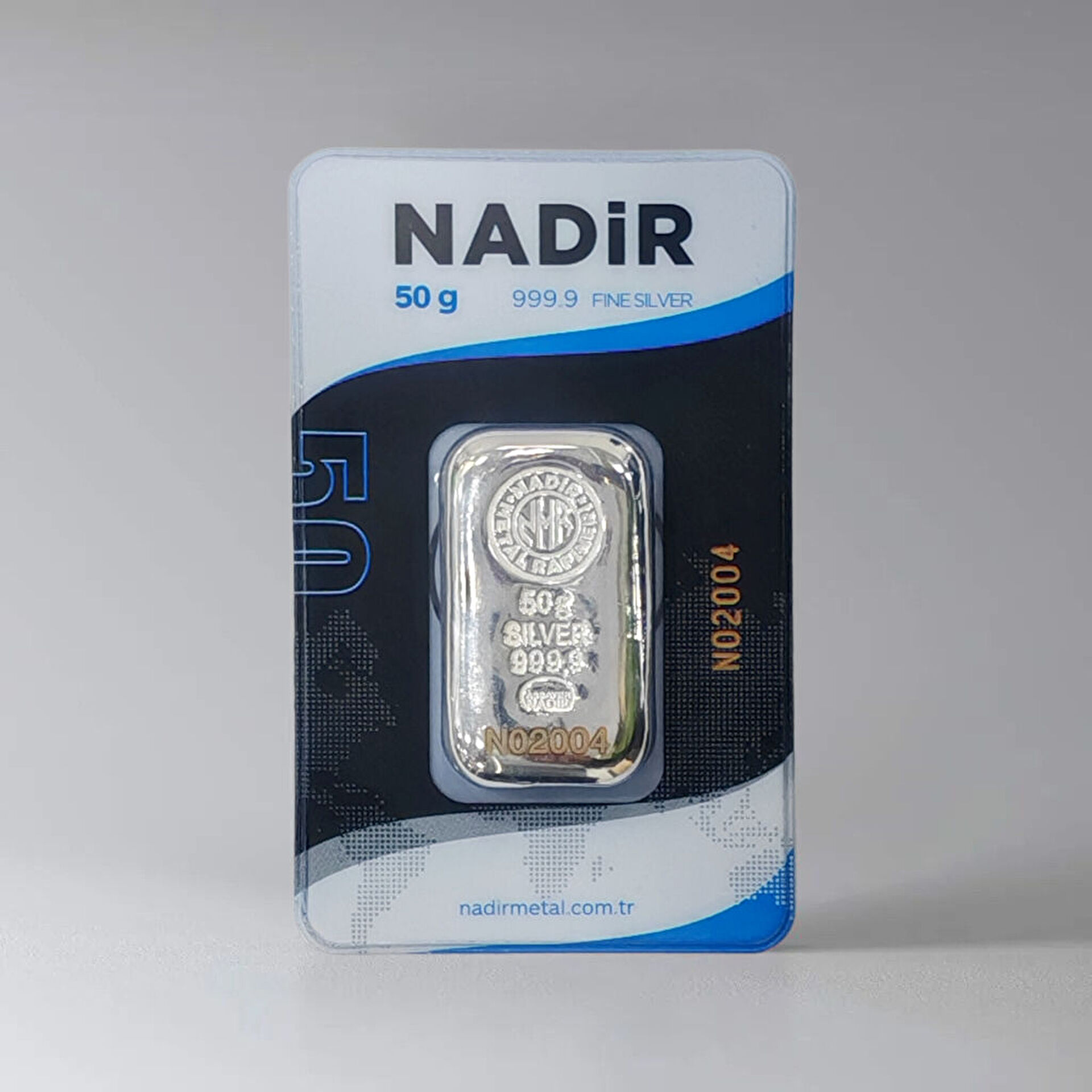 NadirGold 50 Gr Gümüş Külçe (Döküm)