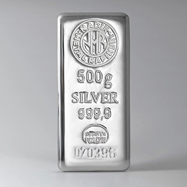 NadirGold 500 Gr Gümüş Külçe - 1