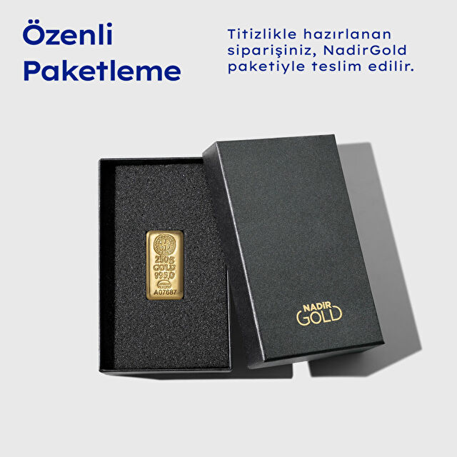 Banka Hesabından Fiziki Altına 250 gr Gram Külçe Altın 24 Ayar