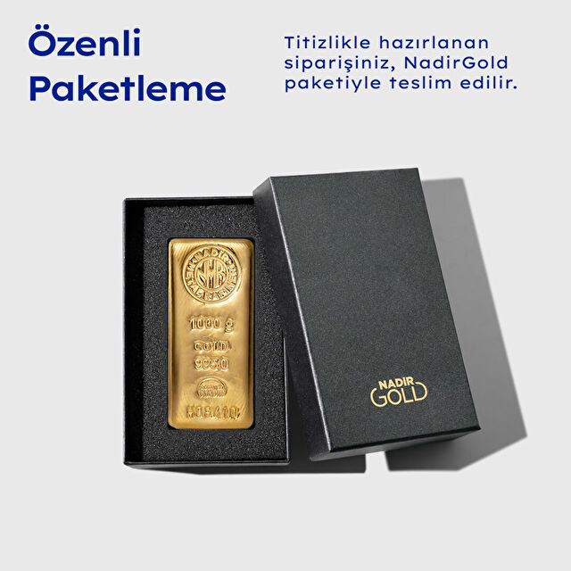 Banka Hesabından Fiziki Altına 1000 gr Gram Külçe Altın 24 Ayar